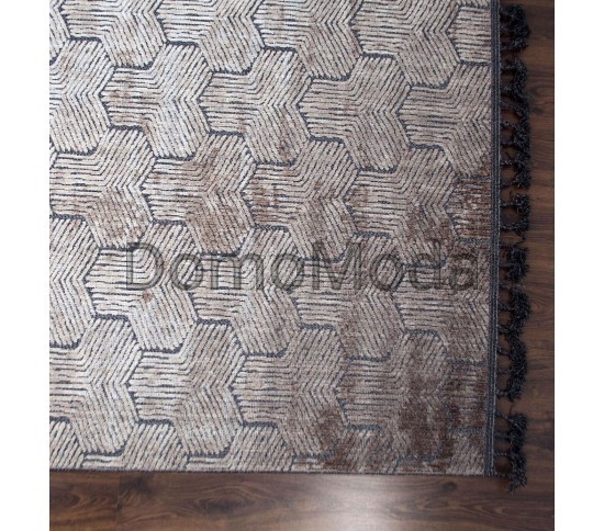 Синтетический ковер RETRO 30243 BROWN-BLACK Купить в интернет магазине ДомоМода фото 3 Синтетический ковер RETRO 30243 BROWN-BLACK - высокое качество по лучшей цене в Украине изображение 3.